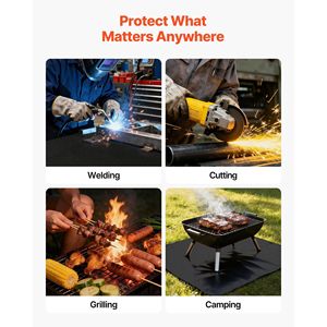 Rotolo di Coperta per Saldatura in Fibra di Vetro Rivestita in Silicone 5 X 150 FT, Resistente al Calore fino a 1800 Fahrenheit, Misura Protettiva di Sicurezza - Product Image 4