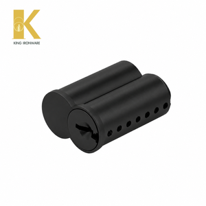 Cilindros de Cerradura con Logotipo Personalizado Disponible, Latón Negro Mate, 7 Pines, Ranura en R, SFIC, para Seguridad de Puertas - Product Image 4