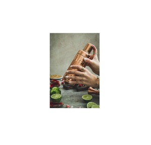 Shaker à cocktails en métal élégant, accessoire de bar, avec couvercle passoire sécurisé, corps durable, idéal pour les amateurs de cocktails, bars à domicile et C - Product Image 1