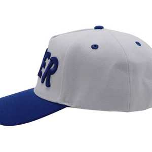 Zeta Phi Beta Finer Snapback <b>Hat</b> Blue White Embroidered Sorority <b>Cap</b> Adjustable <b>Flat</b> Bill Stylish Casual Headwear - Product Image 6