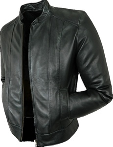 Chaqueta de cuero puro para hombre, estilo Simple personalizado, Original - Product Image 1