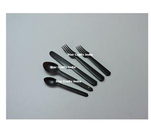 Prix de gros usine Ensemble de service à salade en corne style américain, écologique, compatible lave-vaisselle, outils de service, produit phare - Product Image 5