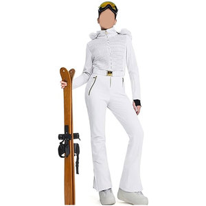 ชุดสกีแบบชิ้นเดียวสำหรับผู้หญิง กันน้ำ อุ่นสบาย ชุดสโนว์บอร์ด จั๊มสูททรงเข้ารูป เสื้อแจ็คเก็ตสำหรับเล่นสกีในฤดูหนาว เหมาะสำหรับกีฬากลางแจ้ง - Product Image 2