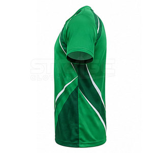 Haut de sport à manches courtes imprimé sur mesure, maillot de volley-ball avec graphismes vibrants, respirant, confortable, séchage rapide et écologique - Product Image 3