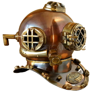 Casco de Buceo Antiguo de Latón Pulido, Hermoso y Elegante, Modelo MARK V de la Marina de los Estados Unidos, Tamaño Completo para Buceo, 18 Pulgadas, Regalo Antiguo - Product Image 4