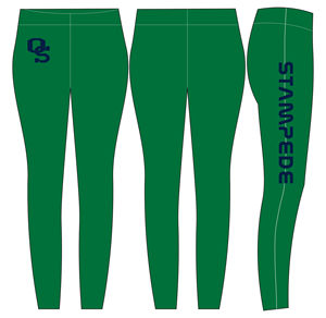 Leggings Deportivos Verdes de Cintura Alta para Mujer, para Correr, Hacer Ejercicio, Gimnasio, Yoga, Sublimados con Transferencia de Calor, Tejidos - Product Image 1
