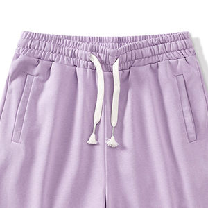 Pantalones Cortos Bermuda de Algodón Negro Sólido para Hombre, Cierre con Cordón, Estilo Casual, Cintura Media, Bolsillos, Tejido Transpirable - Product Image 6