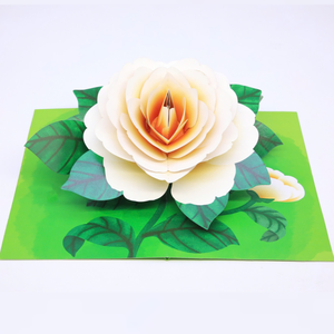 Flower White Colorful Theme 3D pop up Card <b>Handmade</b> Greeting Card Gift Pop up Cards 3D Flower Theme Pop Up <b>Paper</b> Craft - Product Image 4