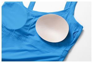 Débardeur respirant à col carré et bretelles spaghetti pour femme, avec soutien-gorge intégré et impression personnalisée sur le devant par Micah Corporation - Product Image 6