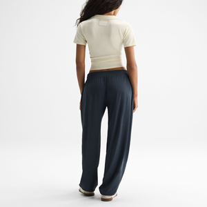 Custom Women's Soft Knit Wide Leg Sweatpants High Waisted Relaxed Fit Joggers Premium Quality Soft & Breathable Fabric Trousers - Product Image 2