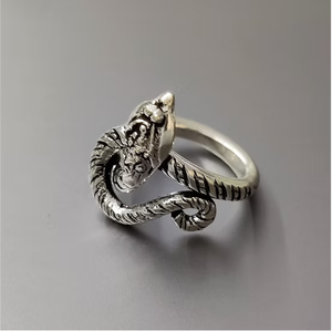 Custom Boho 925 Sterling <b>Silver</b> <b>Ring</b> Handmade Oxidized <b>Silver</b> <b>Snake</b> <b>Ring</b> Animal Design Band Jewelry Manufacturer - Product Image 2