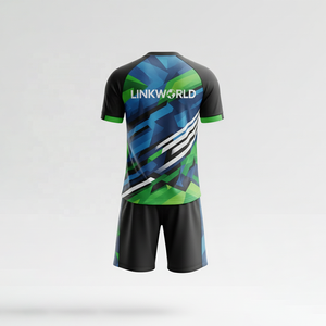 Nuevo diseño de sublimación Unisex, conjuntos de camisetas de fútbol, personalizado, transpirable, Anti-UV, ropa deportiva de fútbol de secado rápido, uniforme de equipo de fútbol - Product Image 3