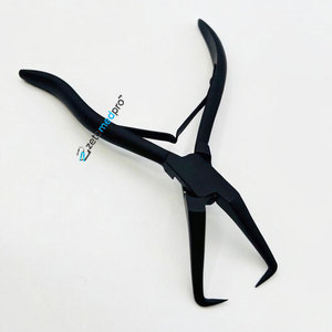 Wholesale Best-Selling Black Matte Surgical Grade Stainless Steel Reusable Professional <b>Micro</b> Beads Opener Hair <b>Extension</b> Tool - Product Image 3