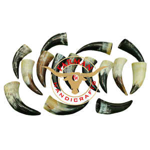 Mini Cuerno Vikingo para Beber, Acabado de Alta Calidad, Cuerno de Buey Blanco y Negro, Pequeño, Hecho a Mano, al Mejor Precio - Product Image 2