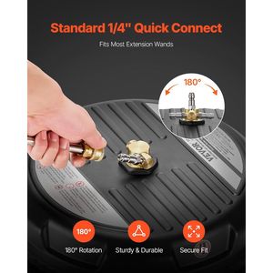 Idropulitrice ad Alta Pressione da 15 Pollici con 4 Ruote, 4000 PSI Max, Connettore Rapido da 1/4, 2 Accessori per Pulizia Superfici in Plastica - Product Image 4