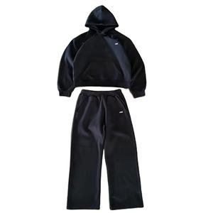 Nouvel ensemble de survêtement tendance en molleton lourd 2 pièces, survêtement surdimensionné personnalisé 100% coton, ensemble pantalon de survêtement et sweat-shirt unisexe - Product Image 3