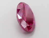 Diamant de laboratoire CVD rose vif fantaisie de forme ovale de luxe, 3,65 carats, clarté VS1, polissage excellent, certifié IGI, diamant non monté