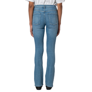 OEM /ODM Factory Hip Thigh Slim Leg <b>Blue</b> Wash <b>Women</b> High Waist Stretch Denim Pants <b>Women's</b> Premium <b>Jeans</b> Supplier Bangladesh - Product Image 6