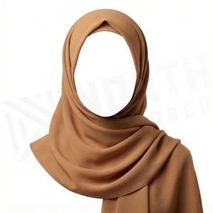 Hiyab de Chifón de Color Sólido para Mujer, Transpirable, para Uso Diario, Pañuelo Étnico - Product Image 4