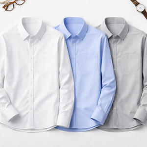 เสื้อเชิ้ตแขนยาวผู้ชายสั่งทำขายส่ง - ผู้ผลิต OEM และผู้จัดจำหน่ายโดยตรงจากโรงงาน - Product Image 5