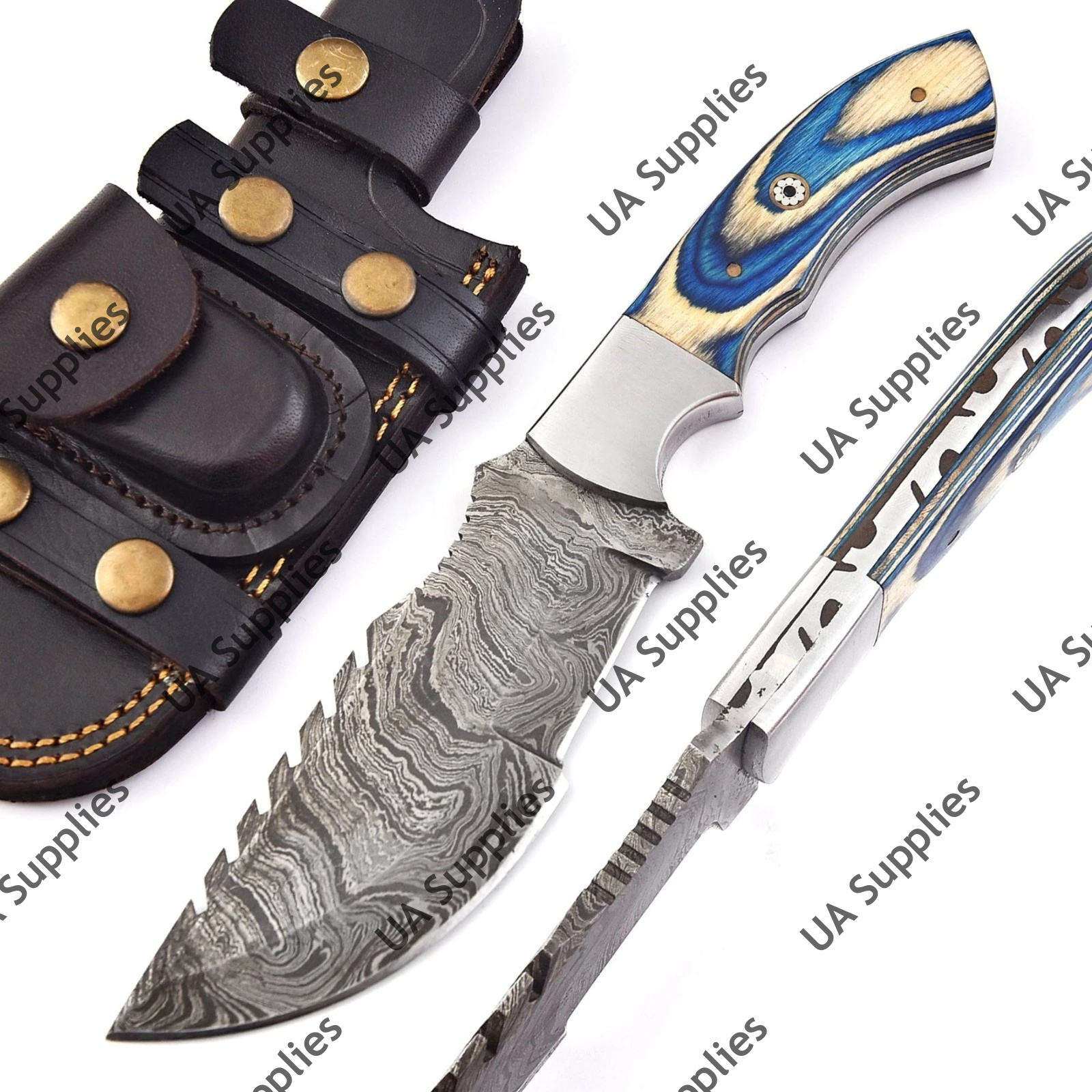 ไม้ปักกาสีน้ำเงินและเหล็กกล้า