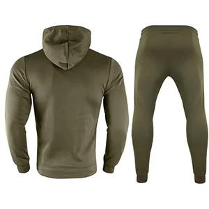 Custom Logo Regular Fit Unisex Solid Casual Spring Workout Set Modern Matching 100% Cotton Sweatshirt and <b>Jogger</b> Pants - Product Image 2