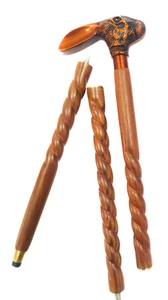 Bastón de madera de lujo con mango de cabeza de conejo – Bastón decorativo hecho a mano - Product Image 5