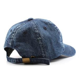 Gorra de Béisbol Personalizada para Papá, de Gran Tamaño, en Blanco, de Mezclilla Lavada de Alta Calidad, Gorras de Algodón Desgastadas para Papá - Product Image 4