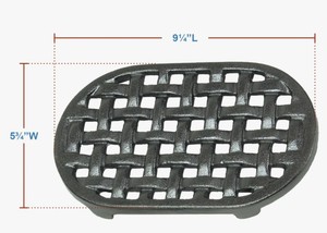 Salvamanteles Ovalado de Hierro Fundido Negro Resistente, Diseño de Cesta Tejida, Protector de Calor, Suministros para Cocina y Comedor al por Mayor - Product Image 5