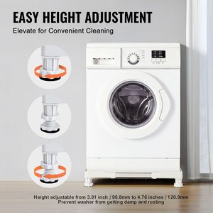 Supporto Regolabile a 4 Piedi per Mini Frigo, Piedistallo Universale per Lavatrice e Base Multifunzionale per Lavatrice, Piedini per Mobili - Product Image 5