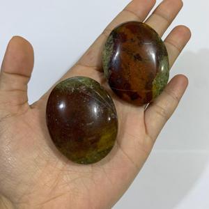 หินคริสตัลมอสอาเกตหลากสีธรรมชาติ 35x45x15 มม. หินบำบัดขัดเงา - Product Image 5