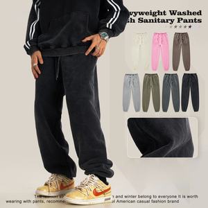 Nesta กางเกงวอร์มผู้ชาย, กางเกงกีฬาขายาวมีแถบด้านข้างกางเกงขากว้างพิมพ์ลายซิลค์สกรีนผ้าแห้งเร็ว - Product Image 4