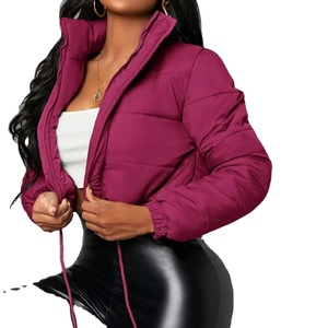 Custom MadePuffer Jacket Crop Top for <b>Women</b> Cold <b>Weather</b> Jacket With Full Customization on Trending - Product Image 1