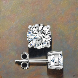 18K Gold Plated 2CT IGI Lab Grown Diamond Luxury VVS-Class 4-Prong Cut Stud <b>Earrings</b> High Quality Ethical Wedding Jewelry - Product Image 3