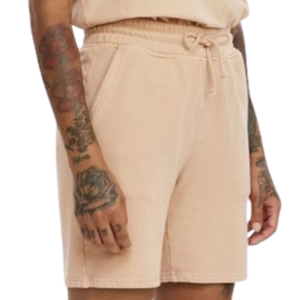 Pantalones Cortos de Algodón Beige Personalizados para Hombre, Cintura Elástica con Cordón, Bolsillos Laterales, Corte Holgado, Ropa Casual de Verano, Venta al Por Mayor - Product Image 6