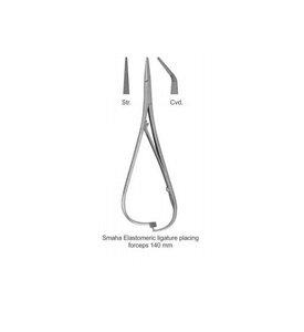 Pinzas de Colocación de Anillos Elastoméricos de Acero Inoxidable de Grado Médico, Curvas y Rectas, Alicate Aplicador de Ligaduras de Ortodoncia - Product Image 4