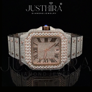 Reloj de Cuarzo con Diamantes Moissanite de la Mejor Calidad, Estilo Ejecutivo para Hombre, Resistente al Agua, Disponible en Grandes Cantidades, Precio de Fábrica - Product Image 2