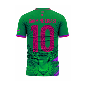 Camiseta de Fútbol Ligera con Cuello en V y Manga Corta para Adultos, Diseño Sublimado con Estampado de Leopardo 2026, RDC Nacional - Product Image 3