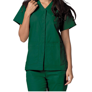 Uniforme Médico Pinco Sports de Manga Corta en Mezclilla para Personal Hospitalario, Hombres y Mujeres, Conjunto de Pantalones y Blusa para Doctor/Enfermera con Protección Contra Pinchazos - Product Image 1