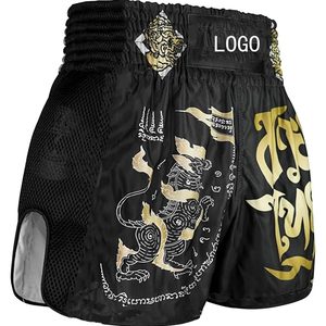 กางเกงมวยไทย MMA ระบายอากาศได้ดี คุณภาพสูง สำหรับขายส่ง ผ้าซาติน ชุดฝึกซ้อมคิกบ็อกซิ่ง ชุดกีฬาสำหรับมืออาชีพ บริการ OEM รวดเร็ว - Product Image 1