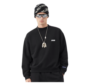 เสื้อสเวตเชิ้ตคอกลมแบบสั่งทำพิเศษสำหรับผู้ชาย ผ้าฝ้าย 100% ขนฟูเนื้อนุ่ม สวมใส่สบายๆ ในฤดูหนาว สไตล์สตรีทแวร์ - Product Image 5