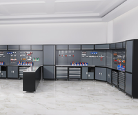 Gabinete de Herramientas Modular Industrial OEM/ODM, Estación de Trabajo con Ruedas, Banco de Almacenamiento de Acero Resistente para Garaje, Juego de Taller con Capacidad de 500 kg