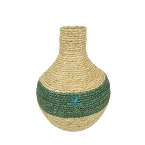 Eco Friendly Seagrass Water <b>Hyacinth</b> Decorative <b>Vase</b> Handmade Wholesale Vietnam Manufacturer Vietrustic Modern Rustic Design - Product Image 1