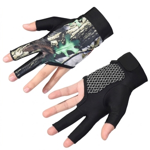 Guantes de Snooker Juveniles Elásticos y Cómodos Personalizables con 3 Dedos, Transpirables para Billar y Snooker - Product Image 1