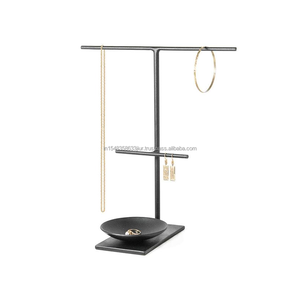 Soporte de joyería con revestimiento negro, nuevo, de Metal, novedad, precio al por mayor - Product Image 1