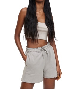 Top Trend Color Block Conjunto de verano para mujer Manga corta de alta calidad Sin costuras Transpirable 2 piezas Conjunto corto para mujer - Product Image 1