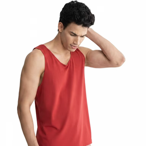 Custom <b>Men's</b> Logo Ribbed Heavyweight Cotton Gym Tank Top Muscle Sleeveless Running <b>Stringer</b> Fitness Sports Workout <b>Vest</b> Knitted - Product Image 6