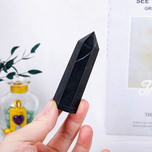 หินชุงไกต์ธรรมชาติทรงหอคอย ขัดเงา ใช้ตกแต่งบ้าน สำนักงาน ขายส่ง - Product Image 3