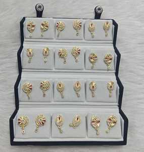 Boucles d'oreilles clous légères en laiton imitation perle, finition argentée, pour femme, usage quotidien, style ethnique, tendance, forme personnalisée, les plus vendues - Product Image 3