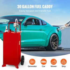 Serbatoio Portatile per Carburante da 30 Galloni con Pompa di Trasferimento Manuale, Contenitore per Carburante Diesel a 2 Ruote - Product Image 3